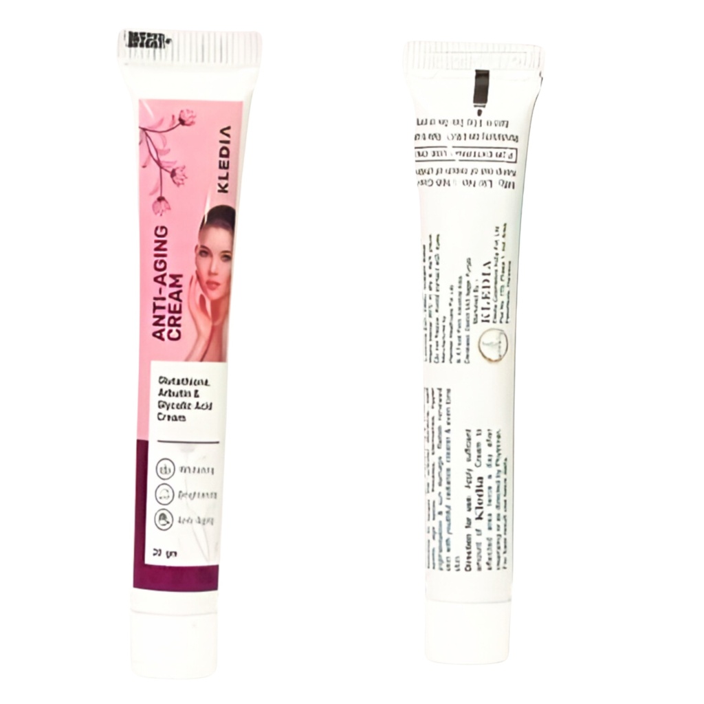 KLEDIA Anti Aging Glutathione, Arbutin, Glycolic Cream, 20g